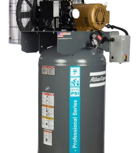 Atlas Copco CR 10 Horsepower Reciprocating Piston Air Compressor Vertical Tank-Mounted 120 Gallon Tank