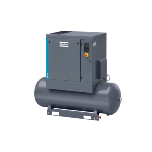 Atlas Copco G11 15 Horsepower Rotary Screw Air Compressor 125psi Without Dryer Tri-Voltage 208/230/460 Volt Tank Mounted