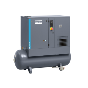 Atlas Copco G5 7.5 Horsepower Rotary Screw Air Compressor 145psi With Dryer 230 Volts 1-Phase 53 Gallon Tank