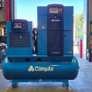 Used CompAir L18 FS 2016 7.5 Bar 114 cfm Rotary Screw Compressor Package - 500L Tank, Dryer & Filters | Low Loaded Hours | Refurbished
